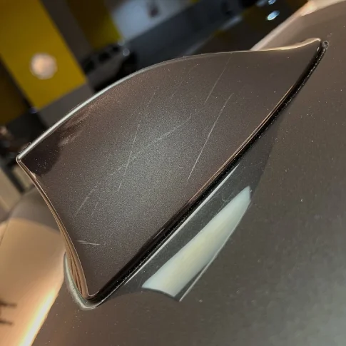 Paint surface showing dull, faded shine before ceramic application in Mississauga.