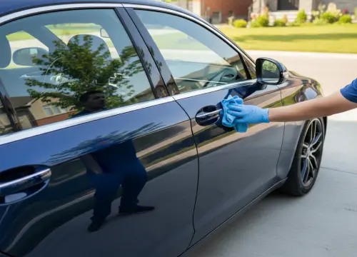 Door jambs and exterior touch points wiped clean after detailing.