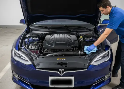 Low-pressure engine bay detailing, protecting electronics and components