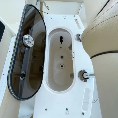 Car interior after pet hair removal showing clean upholstery in Mississauga.