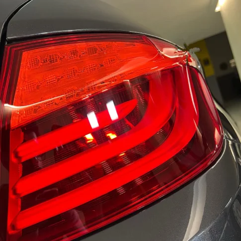Reflective, slick paint surface after ceramic coating in Mississauga.