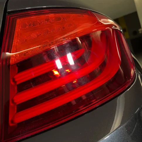 Car roof with visible water spots before ceramic coating in Mississauga.