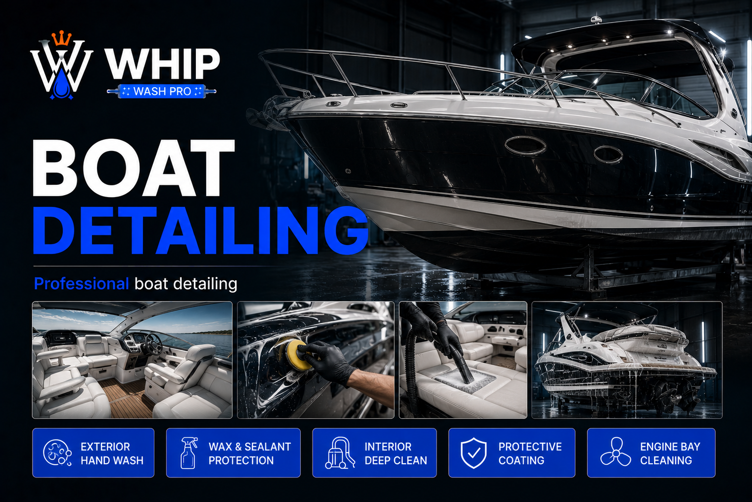Professional boat detailing