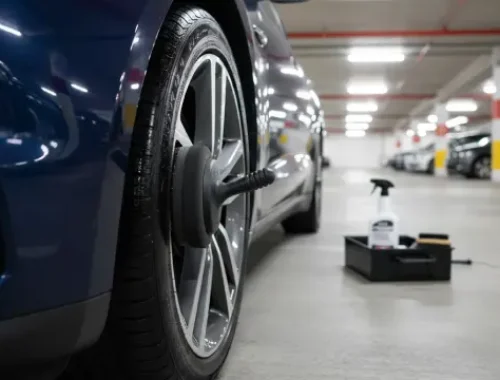 Tire deep clean and conditioning for a refreshed look